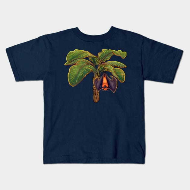 Fruit Bat 2 Kids T-Shirt by DoomedDreamer